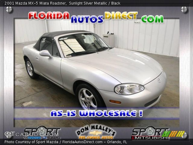 2001 Mazda MX-5 Miata Roadster in Sunlight Silver Metallic