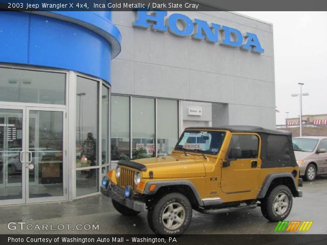 2003 Jeep Wrangler X 4x4 in Inca Gold Metallic