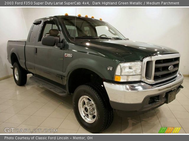 2003 Ford F350 Super Duty Lariat SuperCab 4x4 in Dark Highland Green Metallic