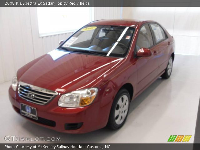 2008 Kia Spectra EX Sedan in Spicy Red