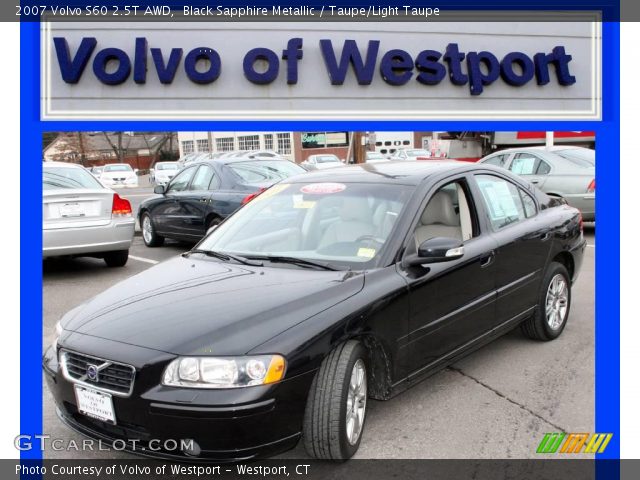 2007 Volvo S60 2.5T AWD in Black Sapphire Metallic