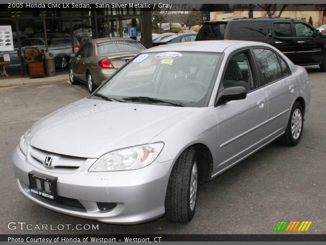 2005 Honda Civic LX Sedan in Satin Silver Metallic