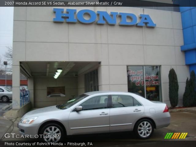 2007 Honda Accord SE V6 Sedan in Alabaster Silver Metallic