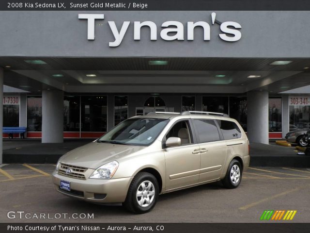 2008 Kia Sedona LX in Sunset Gold Metallic