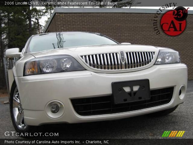 2006 Lincoln LS V8 in Ceramic White Pearlescent Tri-Coat