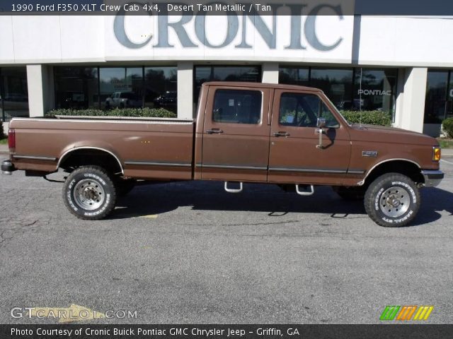 1990 Ford F350 XLT Crew Cab 4x4 in Desert Tan Metallic