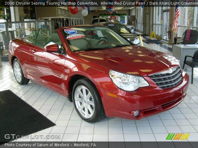 2008 Chrysler Sebring Touring Hardtop Convertible in Inferno Red Crystal Pearl