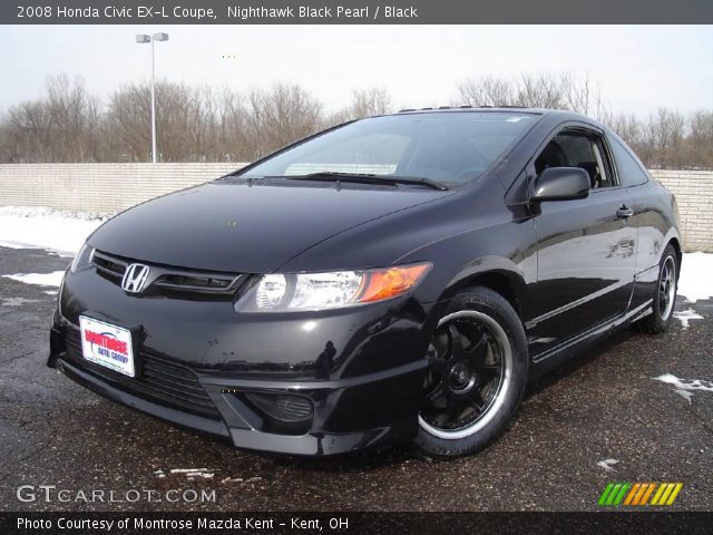 2008 Honda Civic EX-L Coupe in Nighthawk Black Pearl