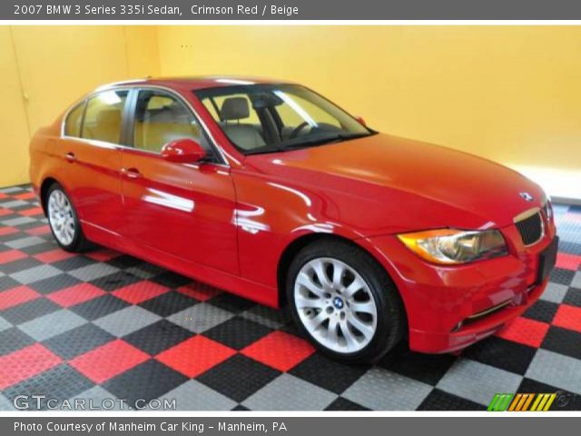 2007 BMW 3 Series 335i Sedan in Crimson Red