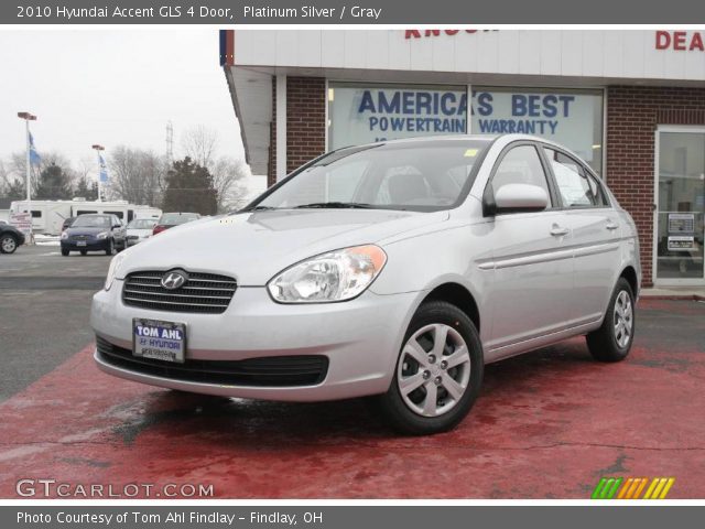 2010 Hyundai Accent GLS 4 Door in Platinum Silver