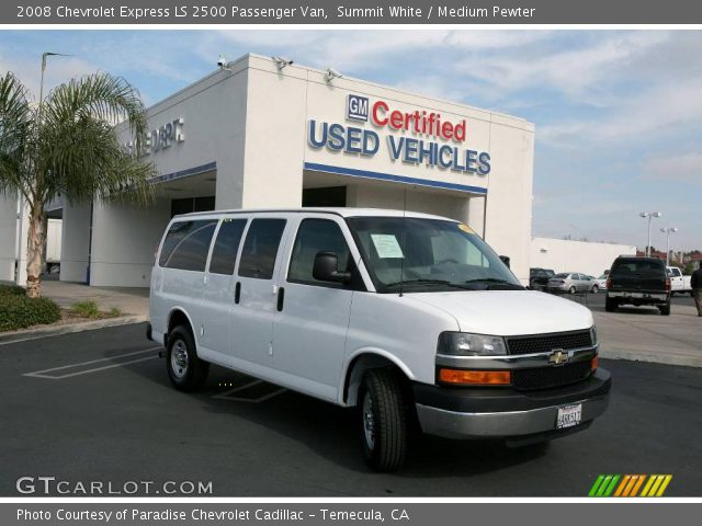 2008 Chevrolet Express LS 2500 Passenger Van in Summit White