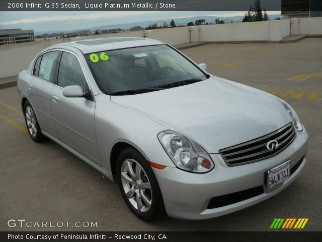 2006 Infiniti G 35 Sedan in Liquid Platinum Metallic