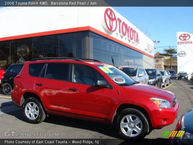 2008 Toyota RAV4 4WD in Barcelona Red Pearl