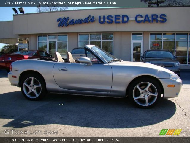 2002 Mazda MX-5 Miata Roadster in Sunlight Silver Metallic