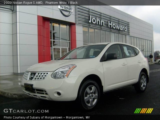 2009 Nissan Rogue S AWD in Phantom White