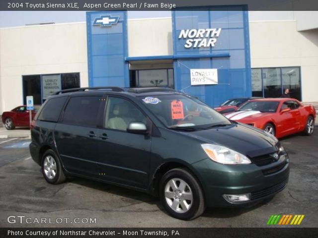 2004 Toyota Sienna XLE in Aspen Green Pearl