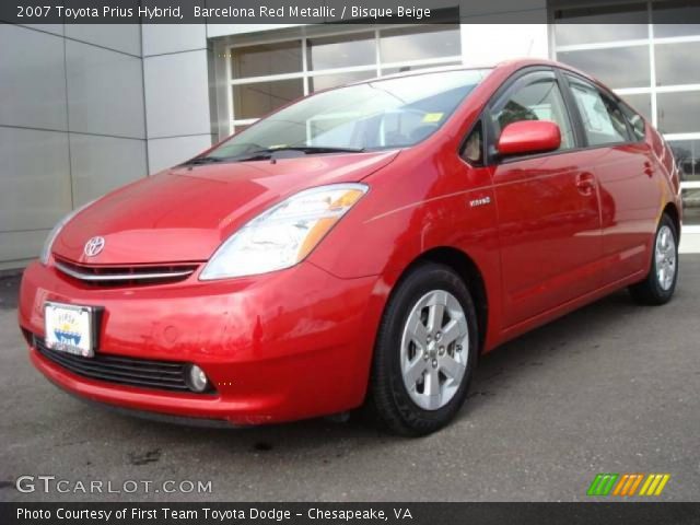 2007 Toyota Prius Hybrid in Barcelona Red Metallic