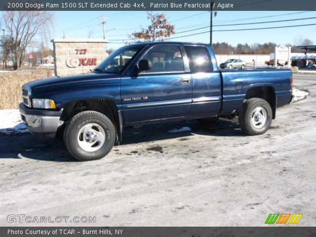 2000 Dodge Ram 1500 SLT Extended Cab 4x4 in Patriot Blue Pearlcoat