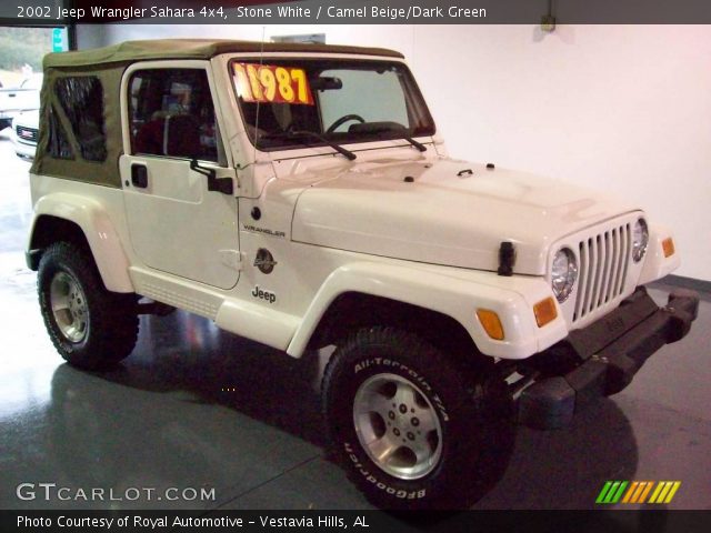 2002 Jeep Wrangler Sahara 4x4 in Stone White
