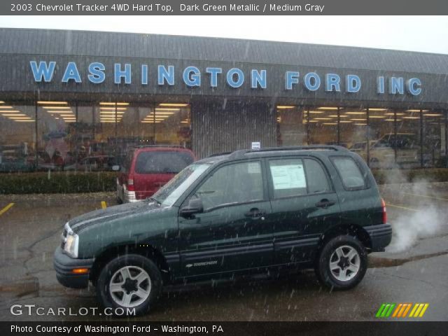 2003 Chevrolet Tracker 4WD Hard Top in Dark Green Metallic