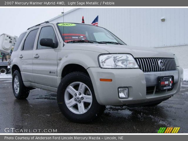 2007 Mercury Mariner Hybrid 4WD in Light Sage Metallic