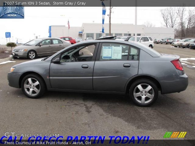 2007 Saturn ION 3 Sedan in Storm Gray