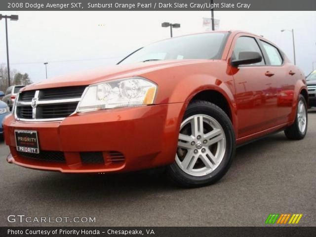 2008 Dodge Avenger SXT in Sunburst Orange Pearl