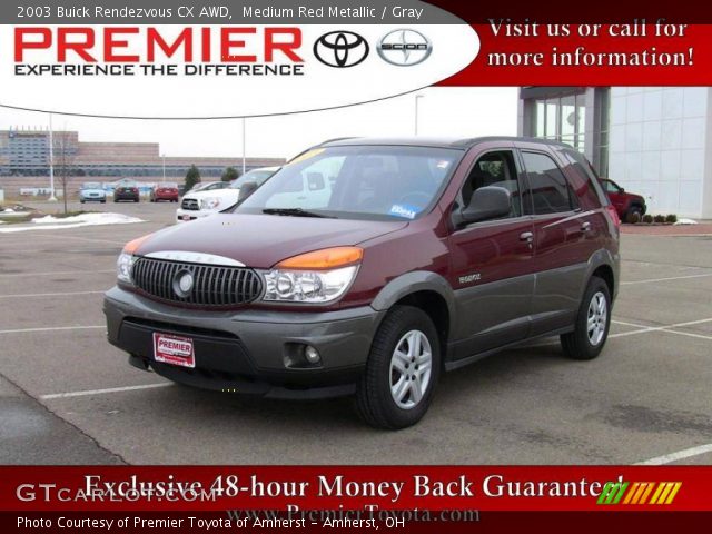 2003 Buick Rendezvous CX AWD in Medium Red Metallic