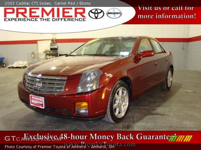 2003 Cadillac CTS Sedan in Garnet Red