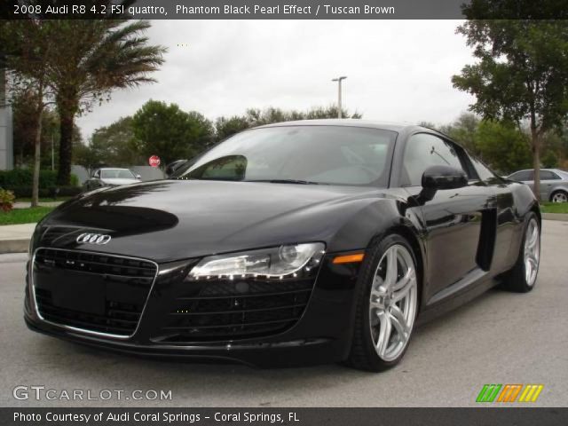 2008 Audi R8 4.2 FSI quattro in Phantom Black Pearl Effect