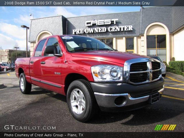 2008 Dodge Ram 1500 SXT Quad Cab in Inferno Red Crystal Pearl
