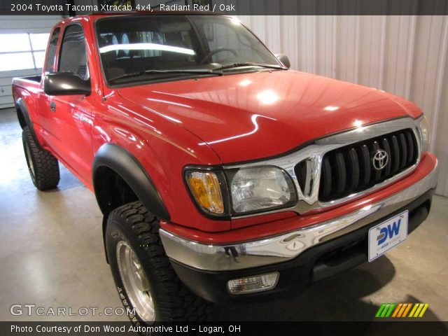 2004 Toyota Tacoma Xtracab 4x4 in Radiant Red