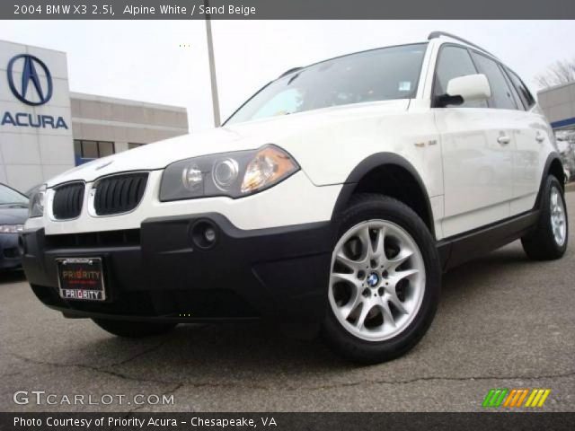 2004 BMW X3 2.5i in Alpine White