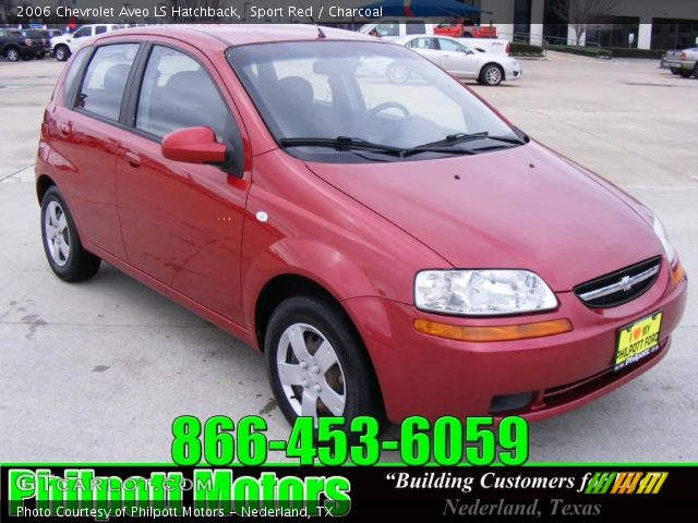 2006 Chevrolet Aveo LS Hatchback in Sport Red
