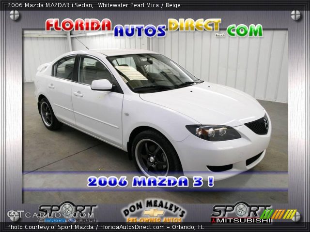 2006 Mazda MAZDA3 i Sedan in Whitewater Pearl Mica