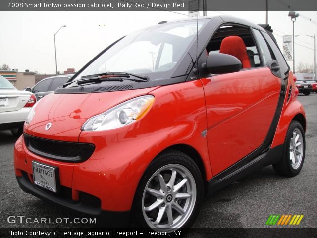 2008 Smart fortwo passion cabriolet in Rally Red