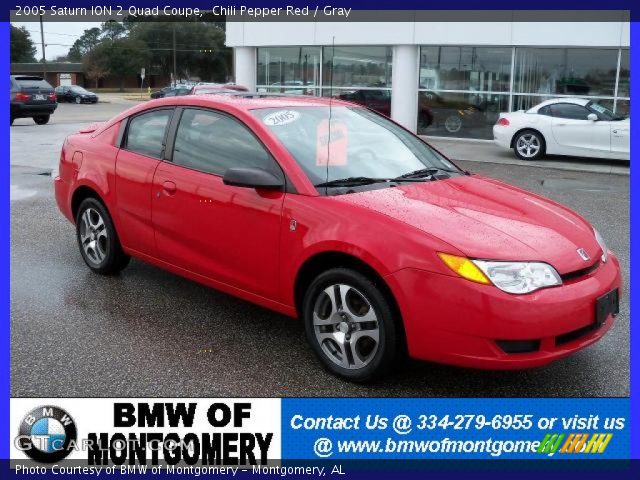 2005 Saturn ION 2 Quad Coupe in Chili Pepper Red