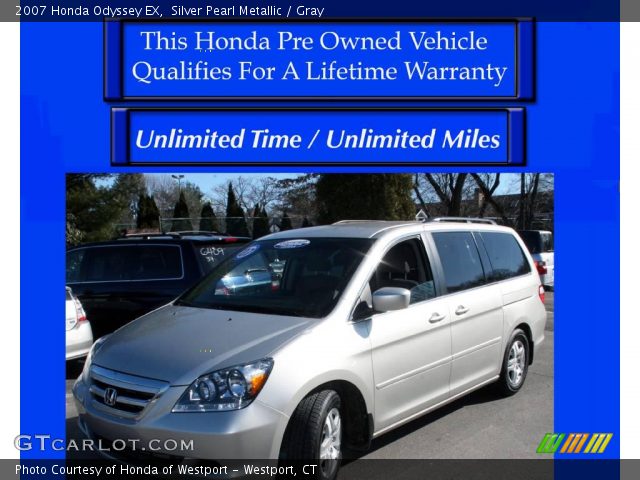 2007 Honda Odyssey EX in Silver Pearl Metallic