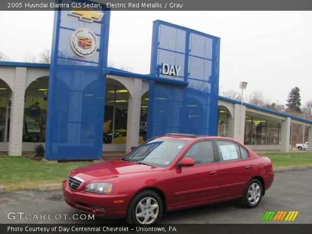 2005 Hyundai Elantra GLS Sedan in Electric Red Metallic