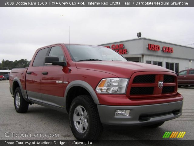 2009 Dodge Ram 1500 TRX4 Crew Cab 4x4 in Inferno Red Crystal Pearl