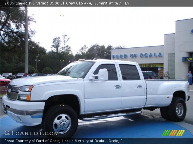 2006 Chevrolet Silverado 3500 LT Crew Cab 4x4 in Summit White