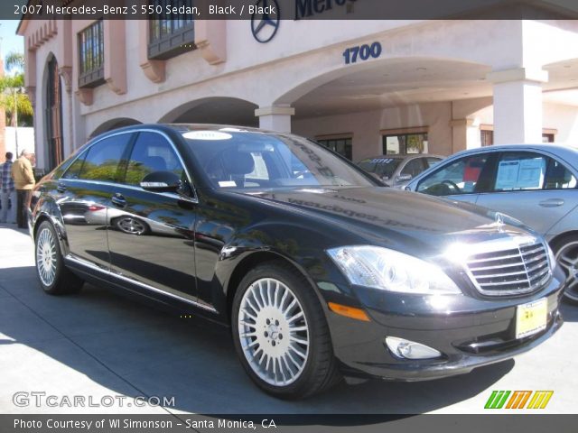 2007 Mercedes-Benz S 550 Sedan in Black
