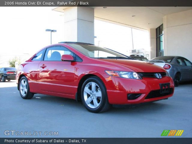 2006 Honda Civic EX Coupe in Rallye Red