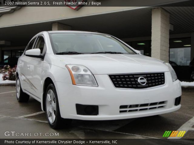 2007 Nissan Sentra 2.0 S in Fresh Powder White