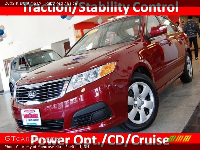2009 Kia Optima LX in Ruby Red