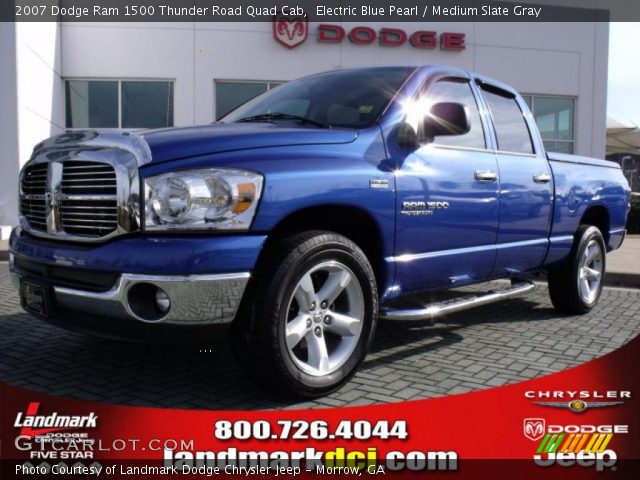 2007 Dodge Ram 1500 Thunder Road Quad Cab in Electric Blue Pearl