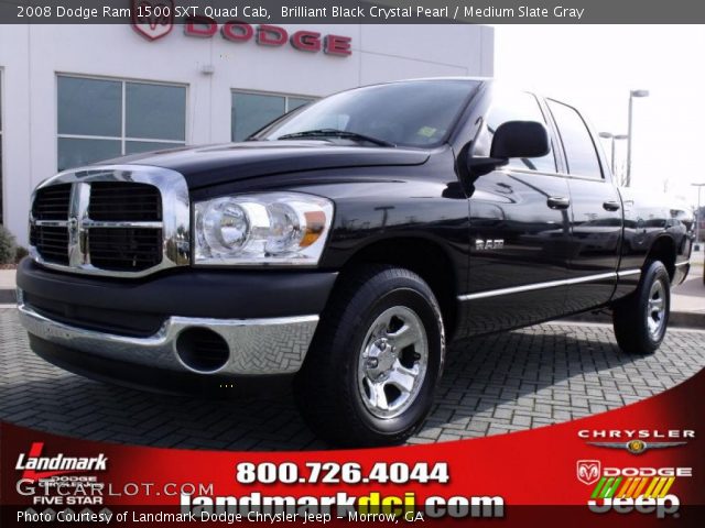 2008 Dodge Ram 1500 SXT Quad Cab in Brilliant Black Crystal Pearl