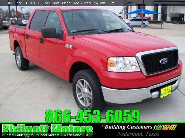 2008 Ford F150 XLT SuperCrew in Bright Red