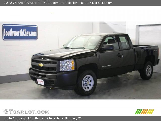 2010 Chevrolet Silverado 1500 Extended Cab 4x4 in Black