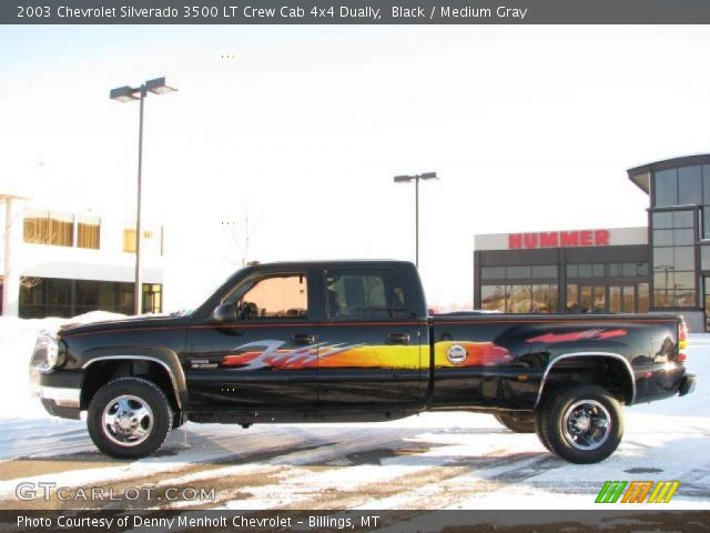 2003 Chevrolet Silverado 3500 LT Crew Cab 4x4 Dually in Black